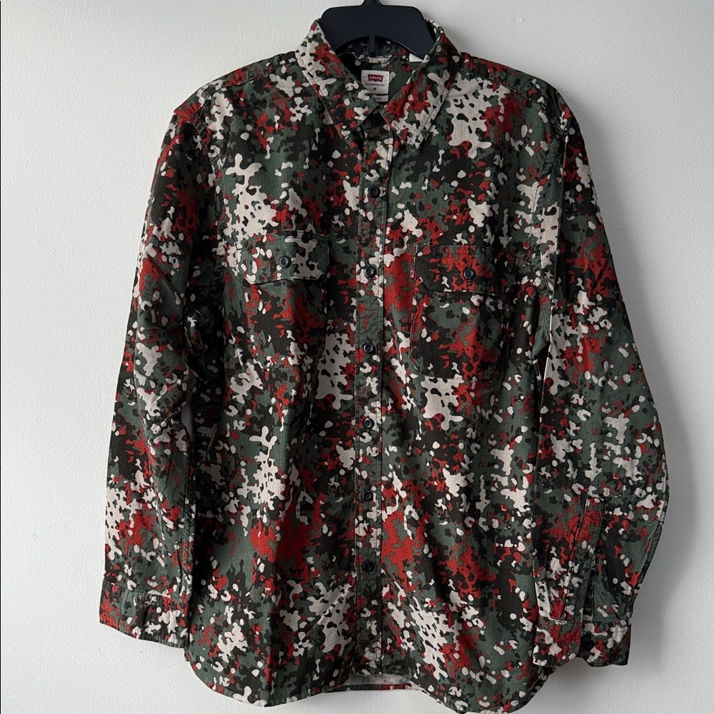 Levi's Corduroy Multicolor Camouflage Shirt
